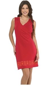 Coline - Robe Courte imprimé Ethnique - Couleur : Fushia - Taille : M